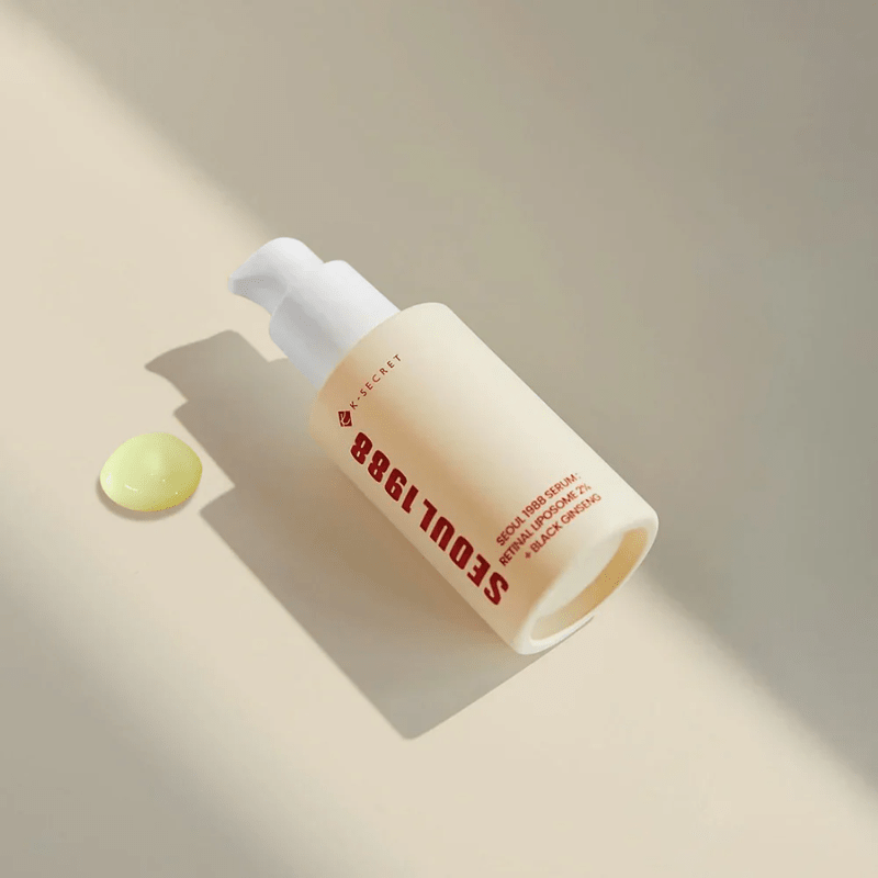 KSECRET SEOUL 1988 Serum: Retinal Liposome 2% + Black Ginseng 30ml | Lakinza K - beauty Canada