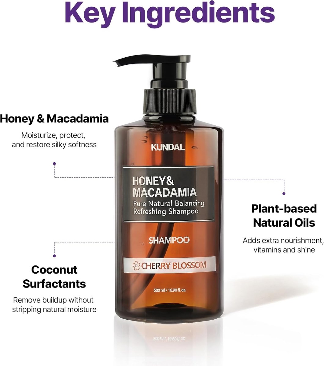 Kundal Honey & Macadamia Nature Shampoo 500ml Lakinza K-beauty