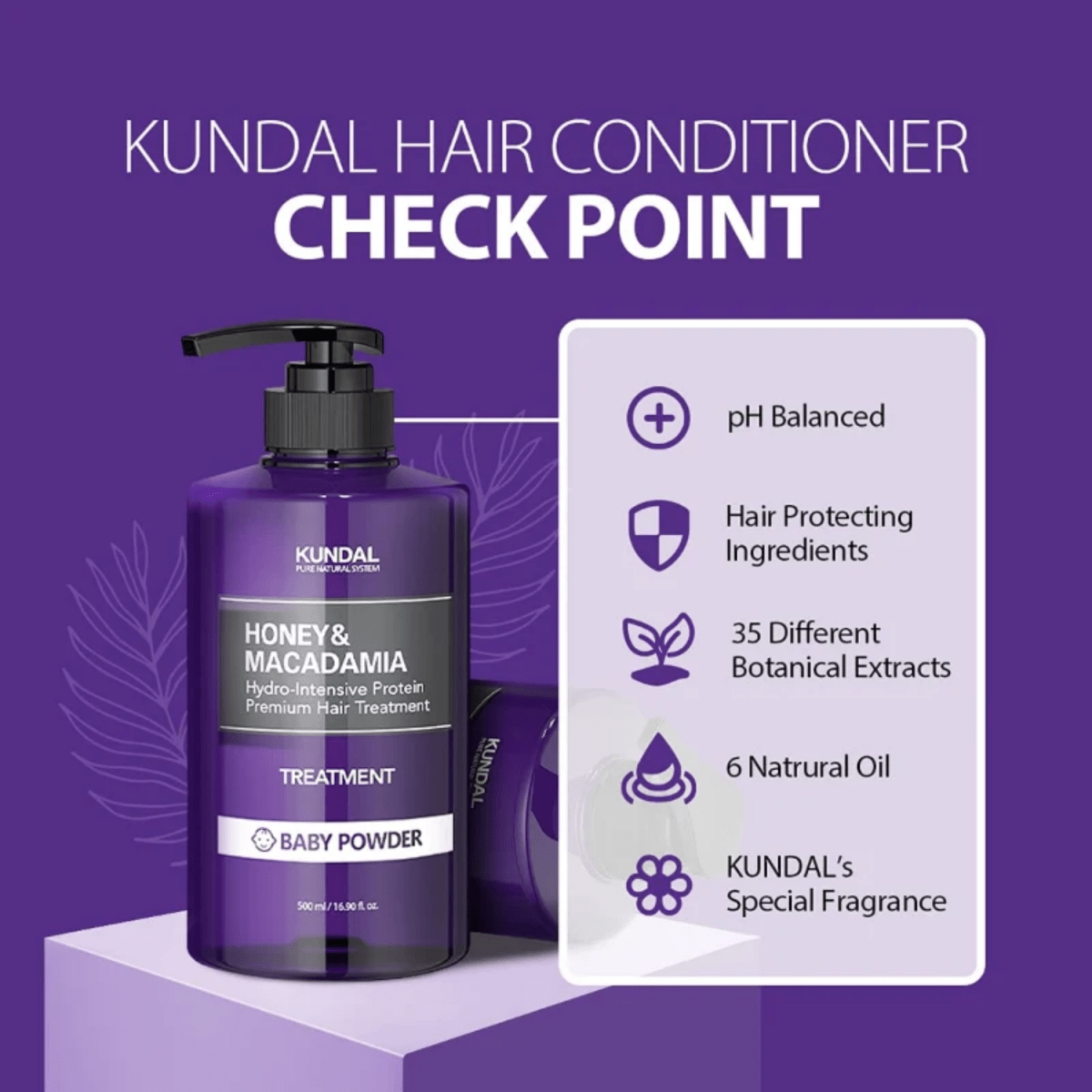 Kundal Honey & Macadamia Protein Treatment 500ml Lakinza K-beauty