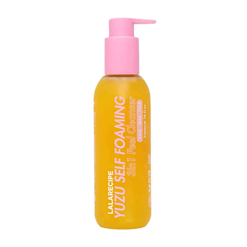 Lala Recipe Yuzu Self Foaming 3 in 1 Peel Cleanser 200ml Lakinza K-beauty