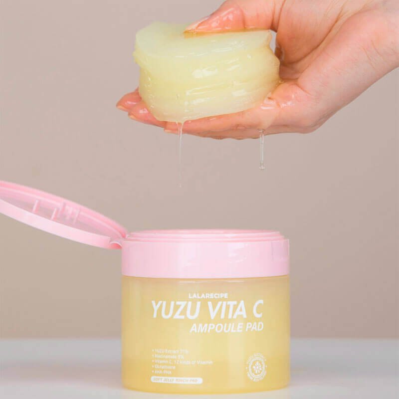 Lala Recipe Yuzu Vita C Ampoule Pad 150ml / 80pads Lakinza K-beauty