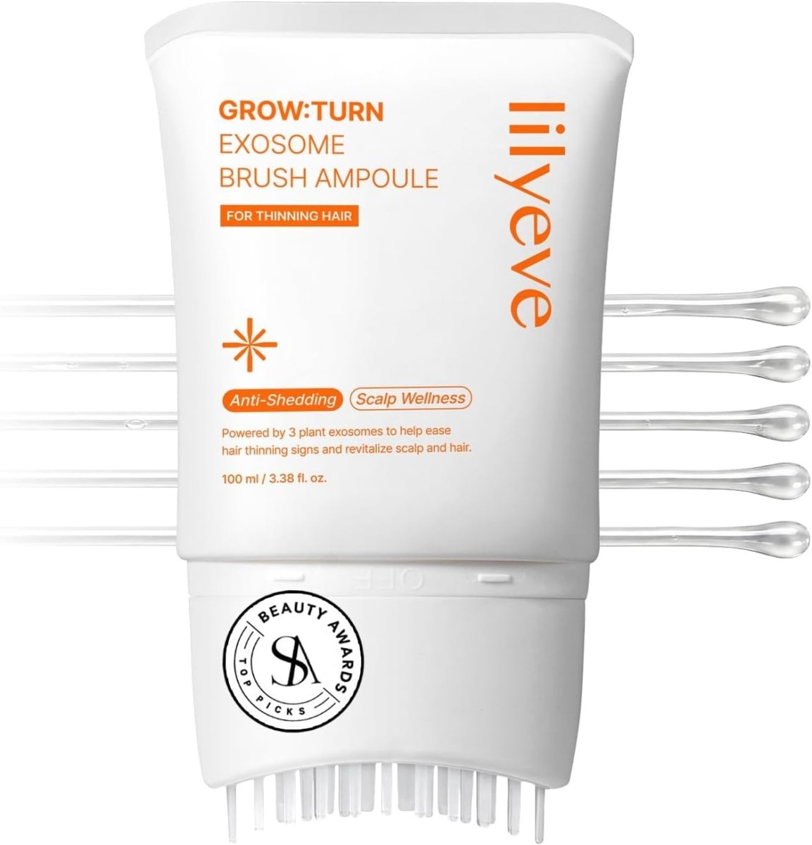Lilyeve Grow:Turn Exosome Brush Ampoule 100ml Lakinza K-beauty