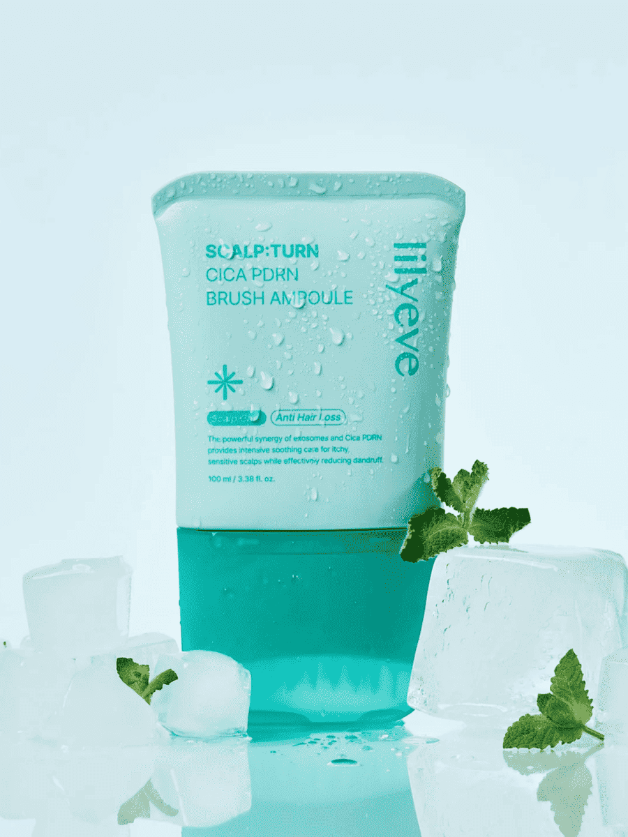 Lilyeve Scalp:Turn Cica PDRN Brush Ampoule 100ml Lakinza K-beauty