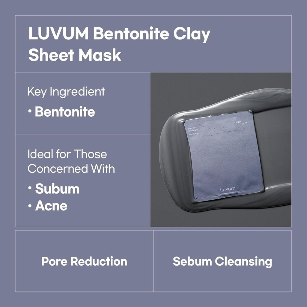 LUVUM Pore Reset Mud Mask 16g | Lakinza K-beauty Canada