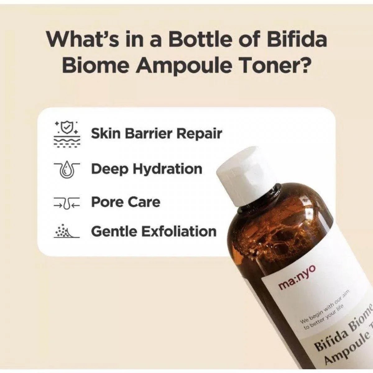 Ma:nyo Bifida Biome Ampoule Toner 400ml | Lakinza K - beauty Canada