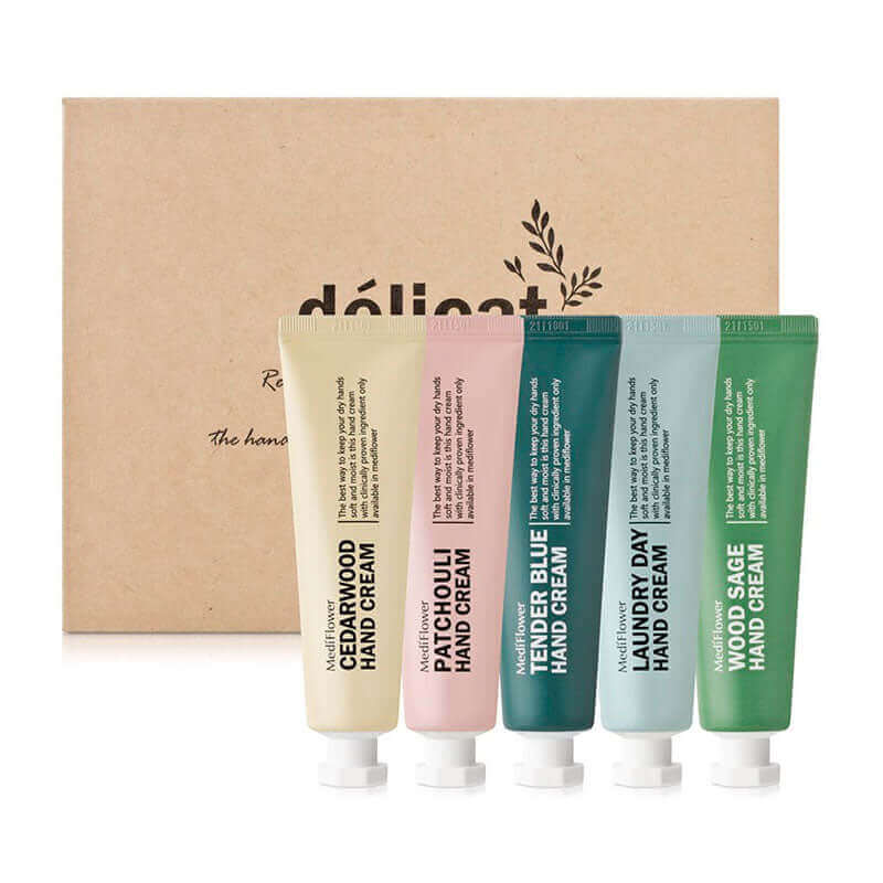 Medi Flower Délicat Hand Cream Set 30g*5 Lakinza K-beauty