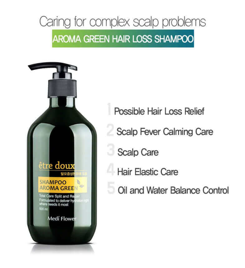 Medi Flower Etre doux Aroma Green Hair Shampoo 500ml Lakinza K-beauty