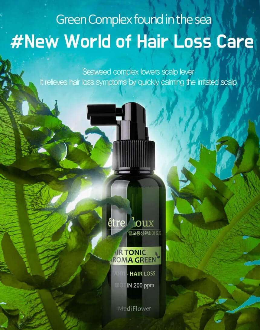 Medi Flower Etre doux Aroma Green Hair Tonic 100ml Lakinza K-beauty