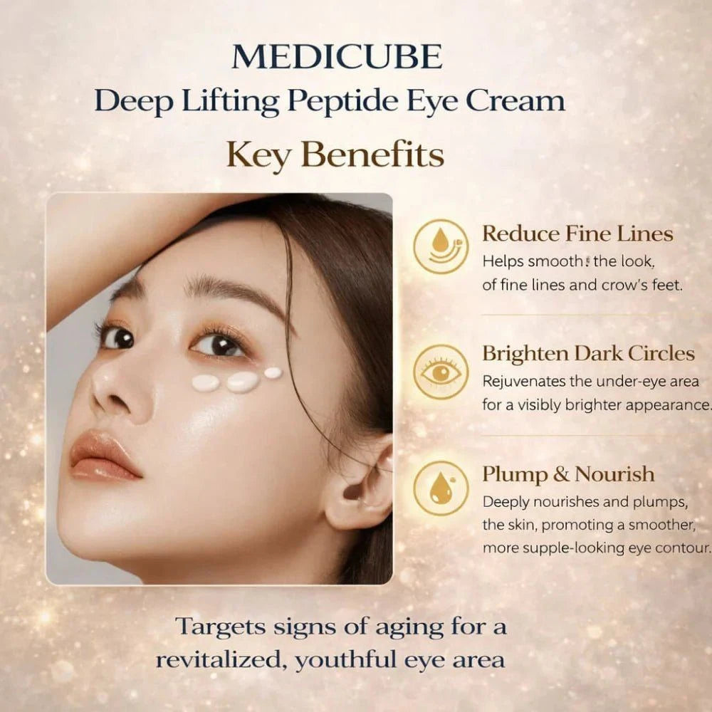 Medicube Deep Lifting Peptide Eye Cream 30ml Lakinza K-beauty