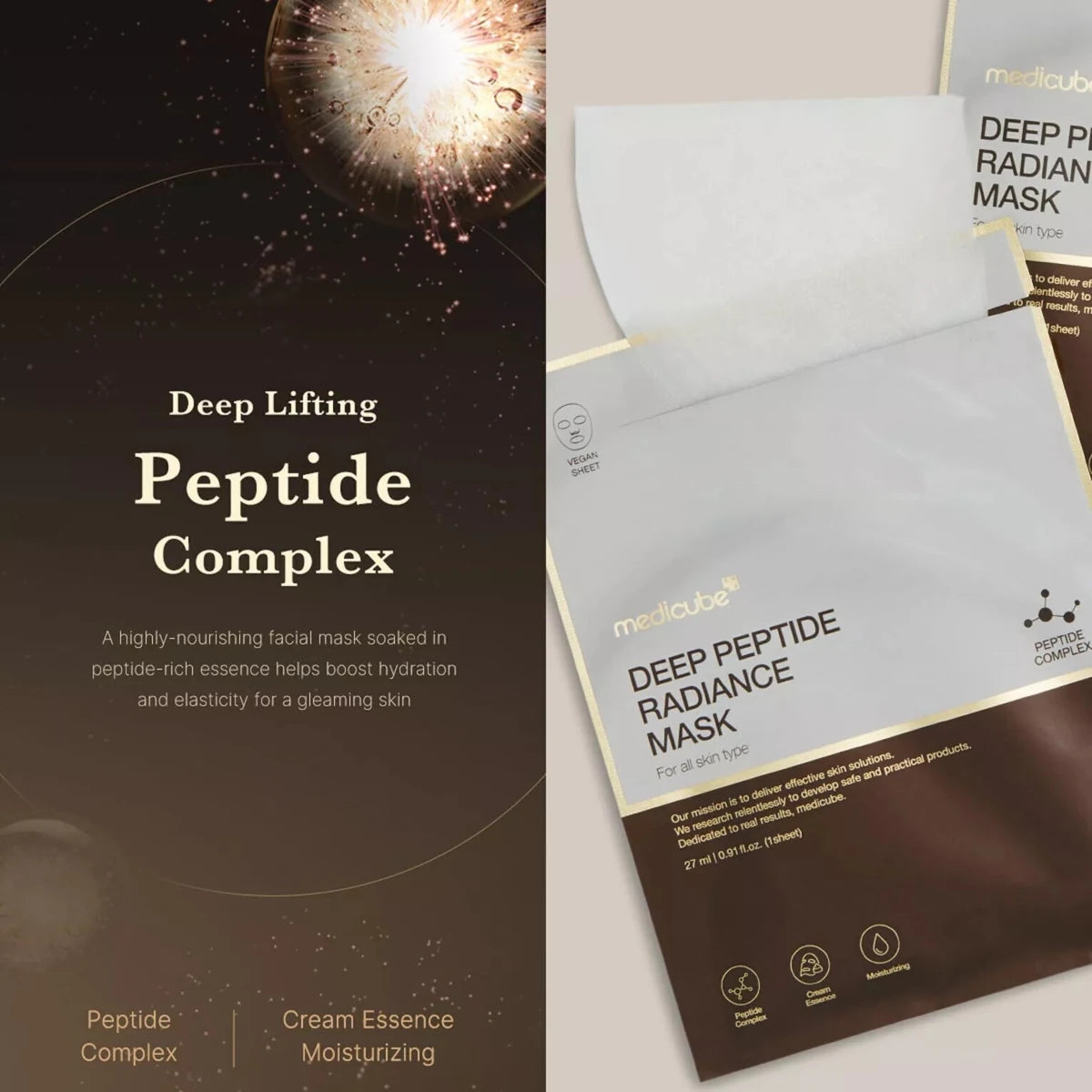 Medicube Deep Peptide Radiance Mask 27ml Lakinza K-beauty