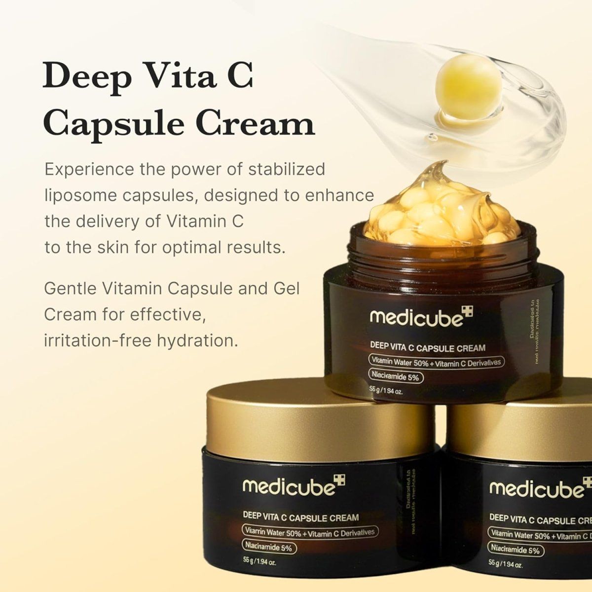 Medicube Deep Vita C Capsule Cream 55g Lakinza K-beauty