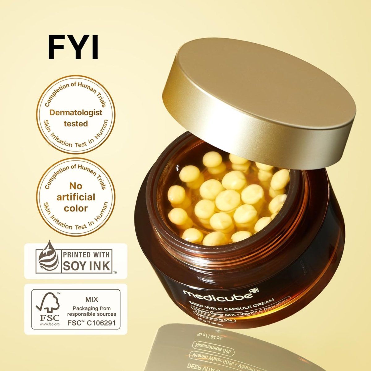 Medicube Deep Vita C Capsule Cream 55g Lakinza K-beauty
