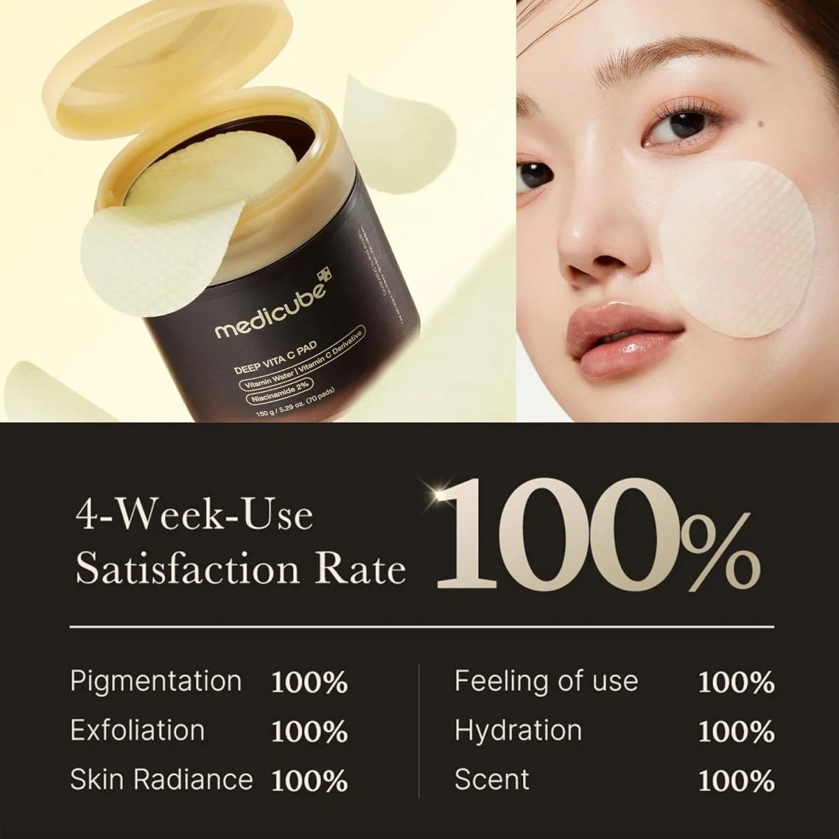 Medicube Deep Vita C Pad 150ml / 70pads | Lakinza K - beauty Canada