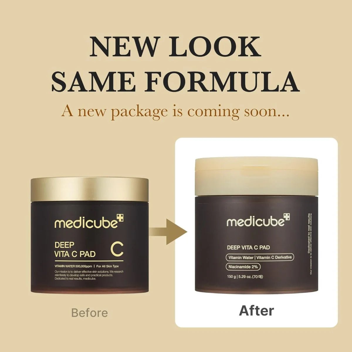 Medicube Deep Vita C Pad 150ml / 70pads Lakinza K-beauty