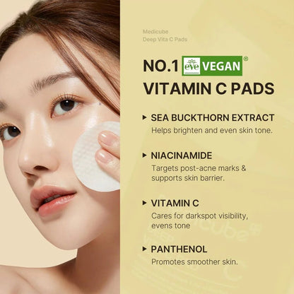 Medicube Deep Vita C Pad 150ml / 70pads | Lakinza K - beauty Canada