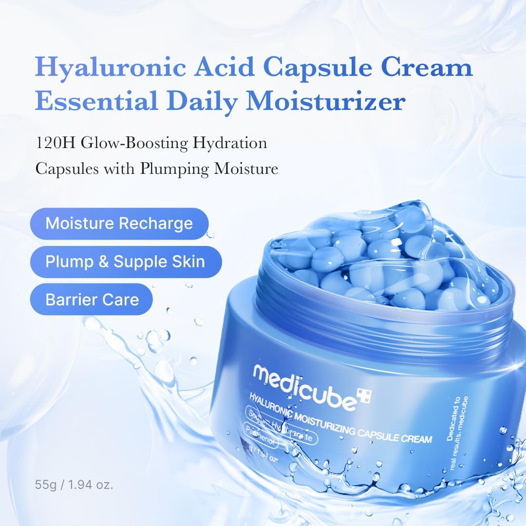 Medicube Hyaluronic Moisturizing Capsule Cream 50g Lakinza K-beauty