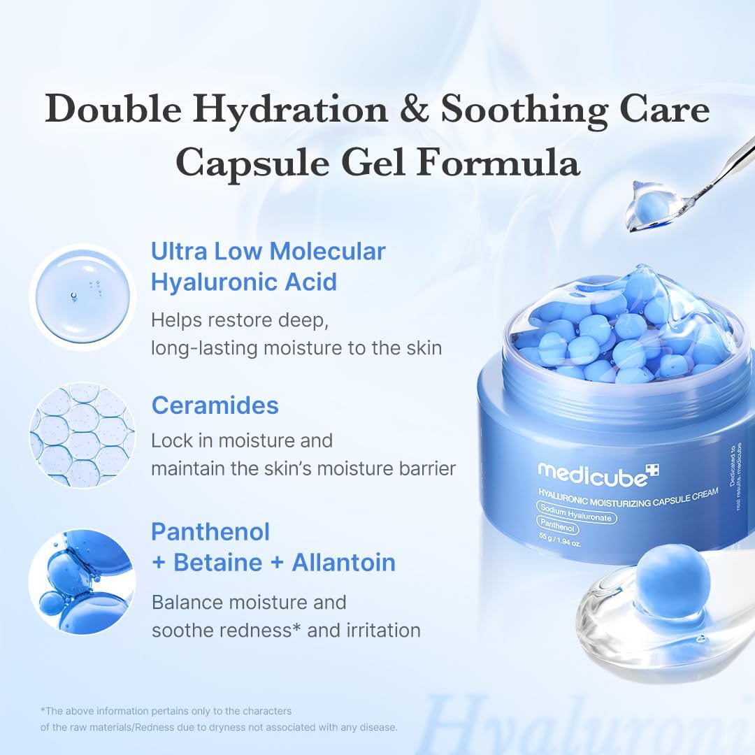 Medicube Hyaluronic Moisturizing Capsule Cream 50g Lakinza K-beauty