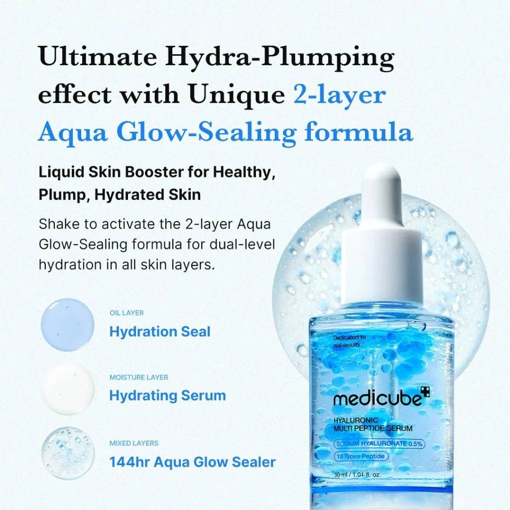 medicube Hyaluronic Multi Peptide Serum 30ml Lakinza K-beauty