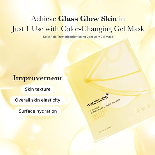 Medicube Kojic Acid Turmeric Brightening Gel Mask 28g - 1PC | Lakinza K - beauty Canada