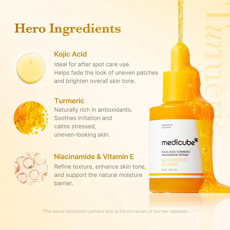 medicube Kojic Acid Turmeric Niacinamide Serum 30ml | Lakinza K - beauty Canada