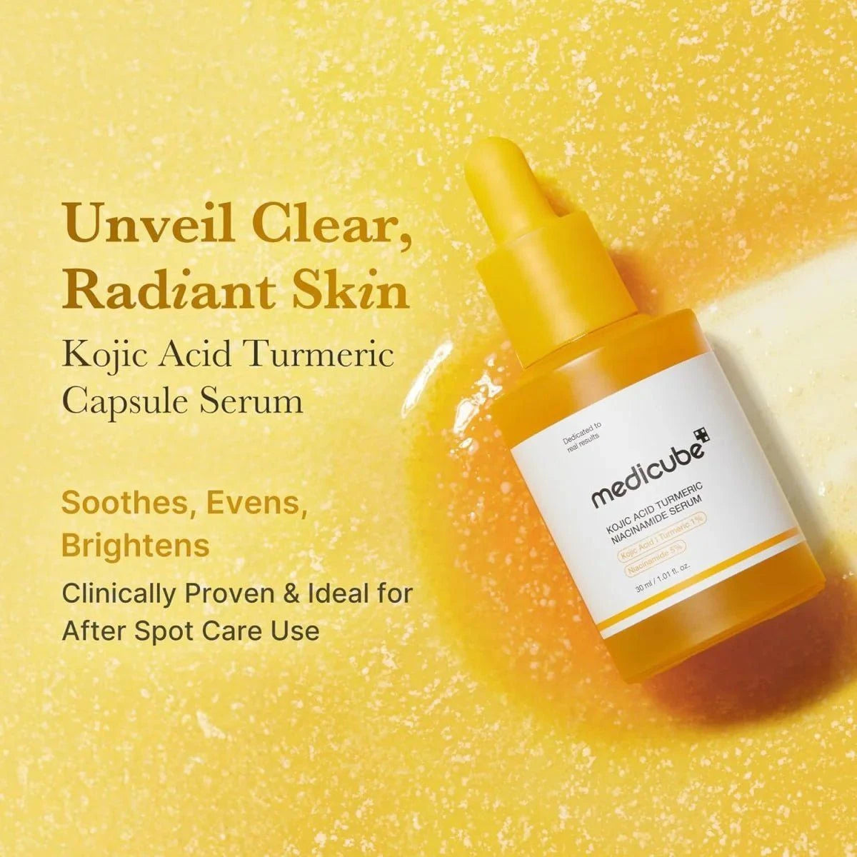 Medicube Kojic Acid Turmeric Niacinamide Serum 30ml Lakinza K-beauty