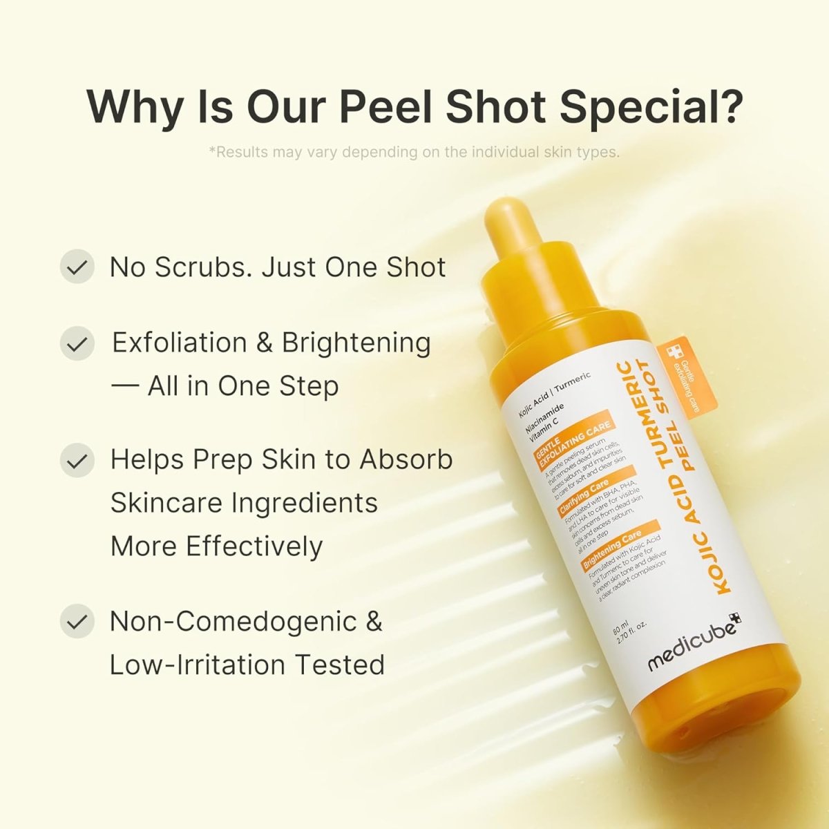 Medicube Kojic Acid Turmeric Peel Shot 80ml | Lakinza K - beauty Canada