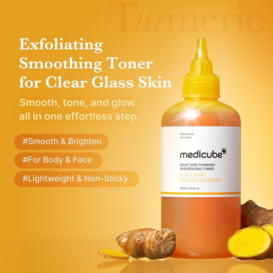 Medicube Kojic Acid Turmeric Resurfacing Toner 250ml | Lakinza K - beauty Canada