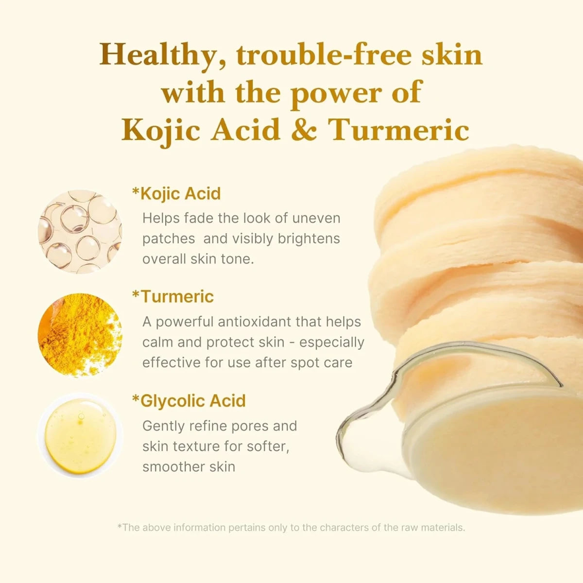 medicube Kojic Acid Turmeric Toner Pad 160ml / 70pads | Lakinza K - beauty Canada