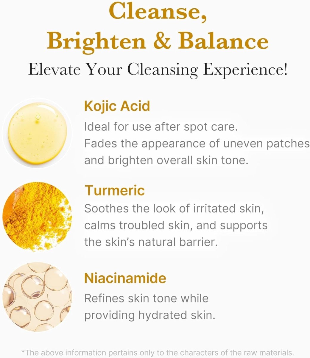 Medicube Kojic Acid Turmeric Toning Cleanser 120g | Lakinza K - beauty Canada