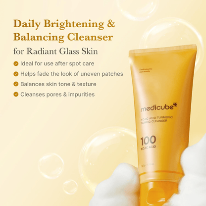 medicube Kojic Acid Turmeric Toning Cleanser 120g | Lakinza K - beauty Canada