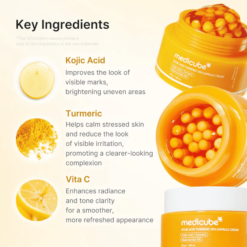 Medicube Kojic Acid Turmeric Vita C Capsule Cream 53g Lakinza K-beauty
