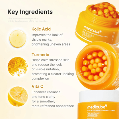 Medicube Kojic Acid Turmeric Vita C Capsule Cream 53g | Lakinza K - beauty Canada