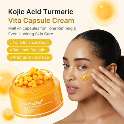 Medicube Kojic Acid Turmeric Vita C Capsule Cream 53g | Lakinza K - beauty Canada