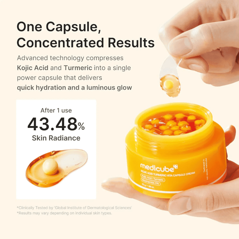 Medicube Kojic Acid Turmeric Vita C Capsule Cream 53g Lakinza K-beauty