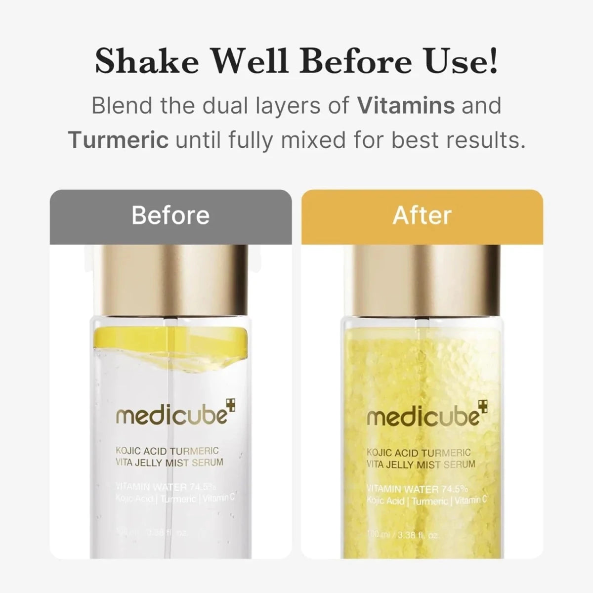 medicube Kojic Acid Turmeric Vita Jelly Mist Serum 100ml | Lakinza K - beauty Canada
