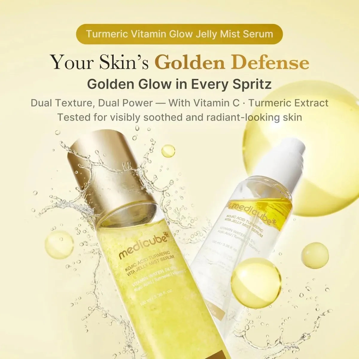 Medicube Kojic Acid Turmeric Vita Jelly Mist Serum 100ml Lakinza K-beauty