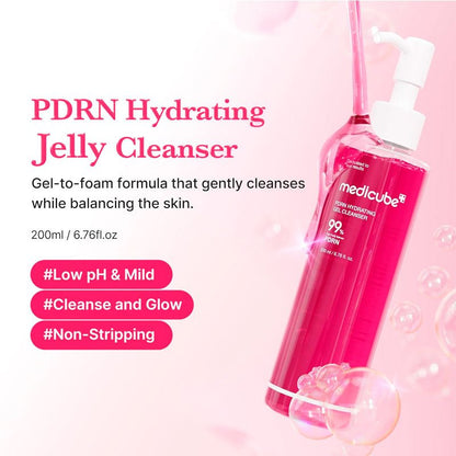 medicube PDRN Hydrating Gel Cleanser 200ml | Lakinza K - beauty Canada
