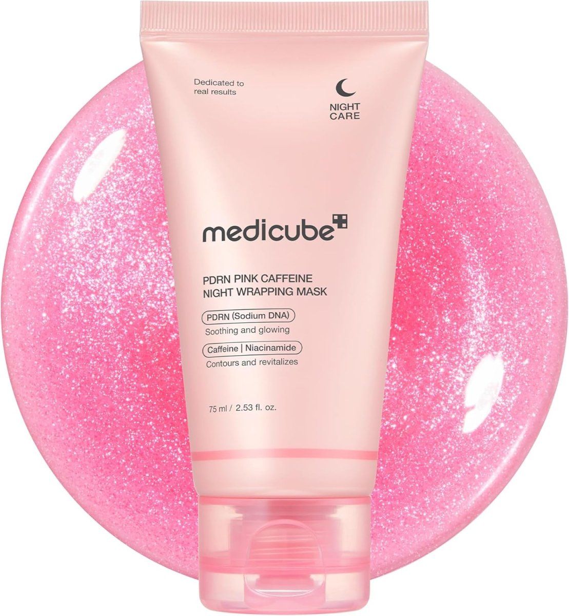 Medicube PDRN Pink Caffeine Night Wrapping Mask 75ml Lakinza K-beauty