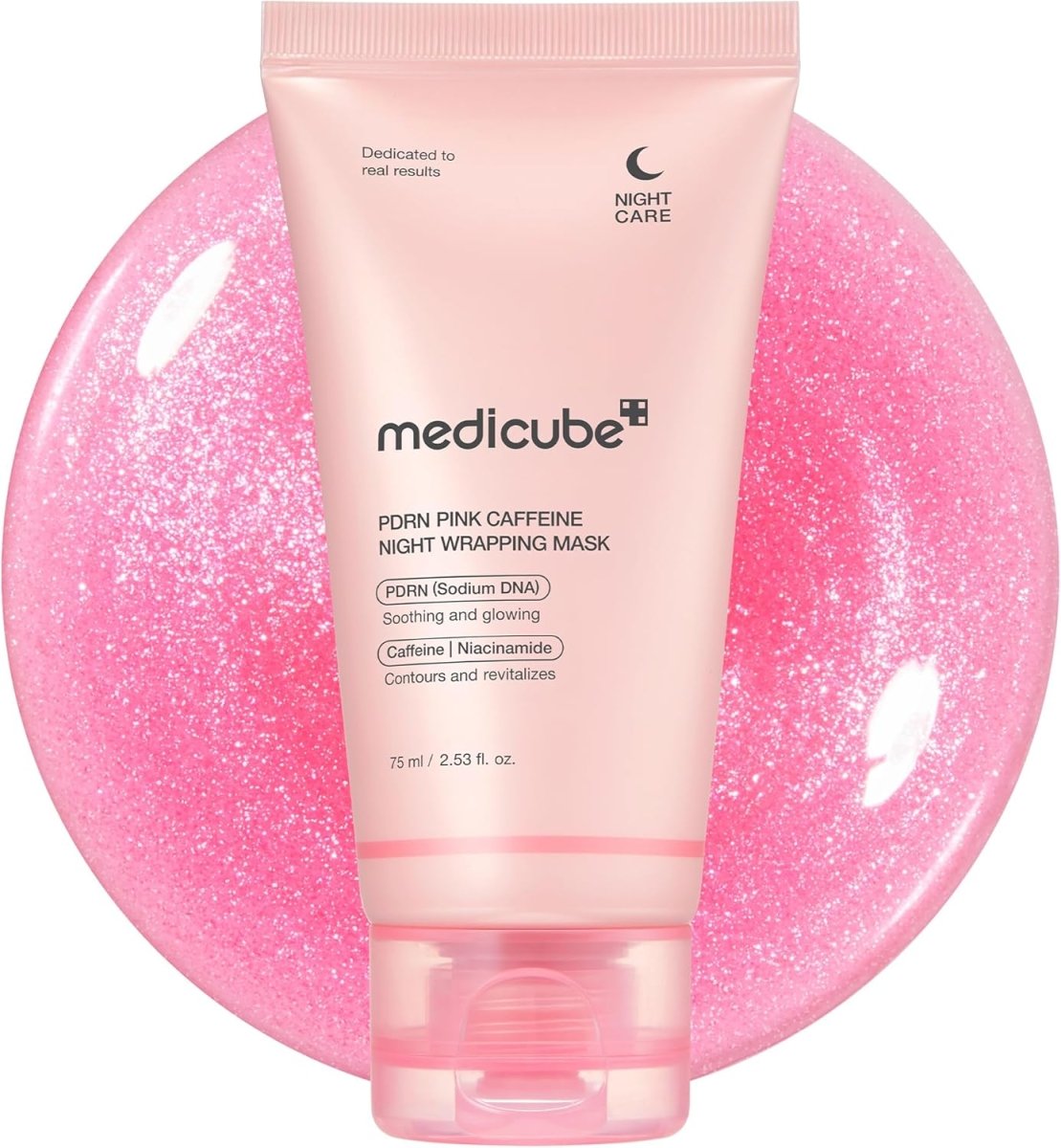Medicube PDRN Pink Caffeine Night Wrapping Mask 75ml | Lakinza K - beauty Canada