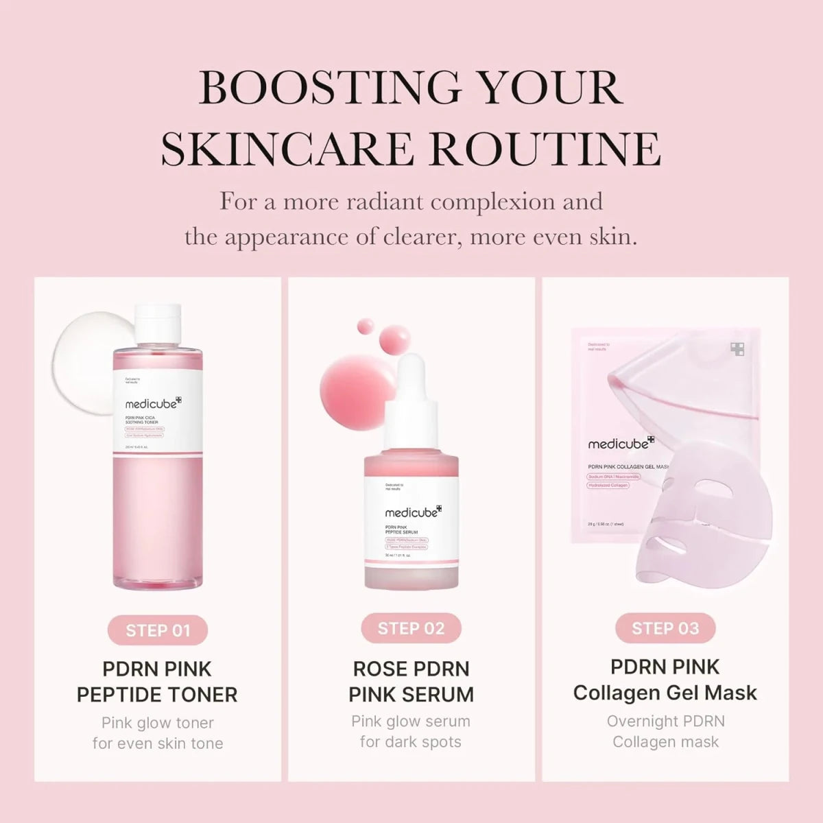 Medicube PDRN Pink Cica Soothing Toner 250ml | Lakinza K - beauty Canada