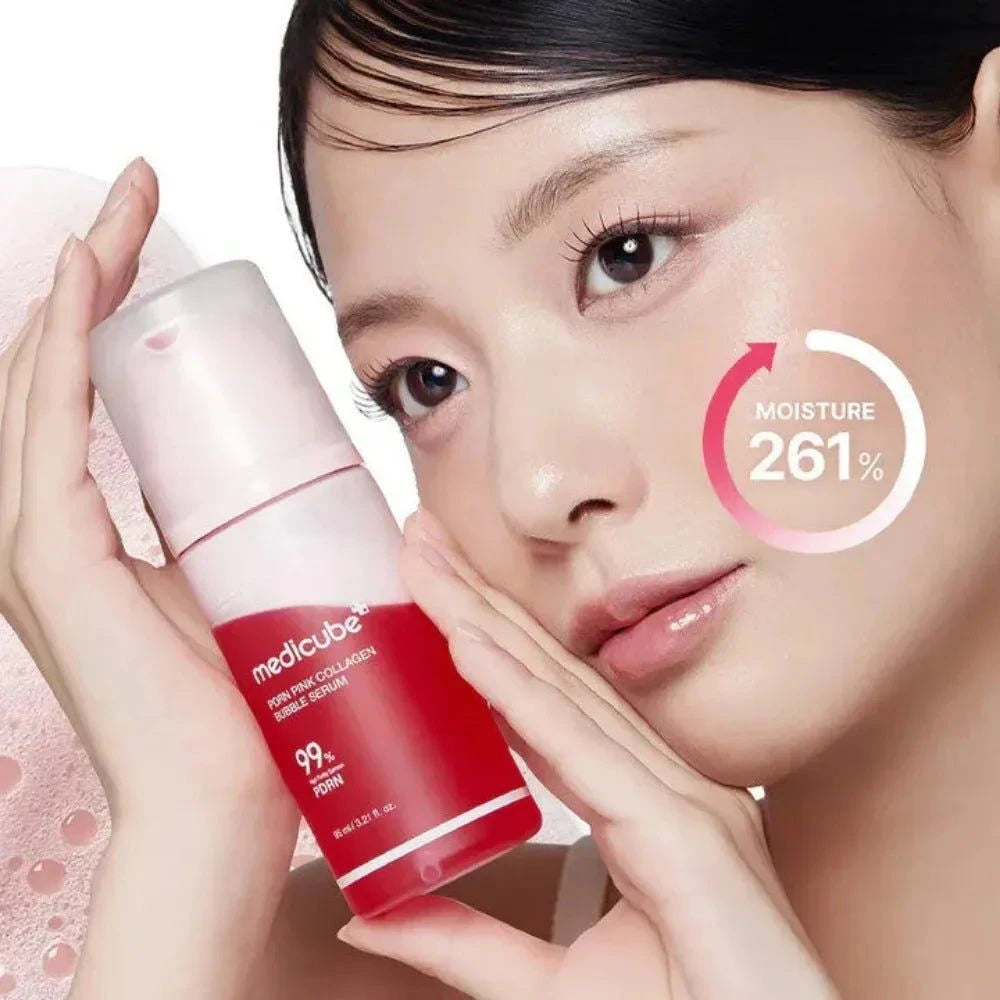Medicube PDRN Pink Collagen Bubble Serum 95ml Lakinza K-beauty