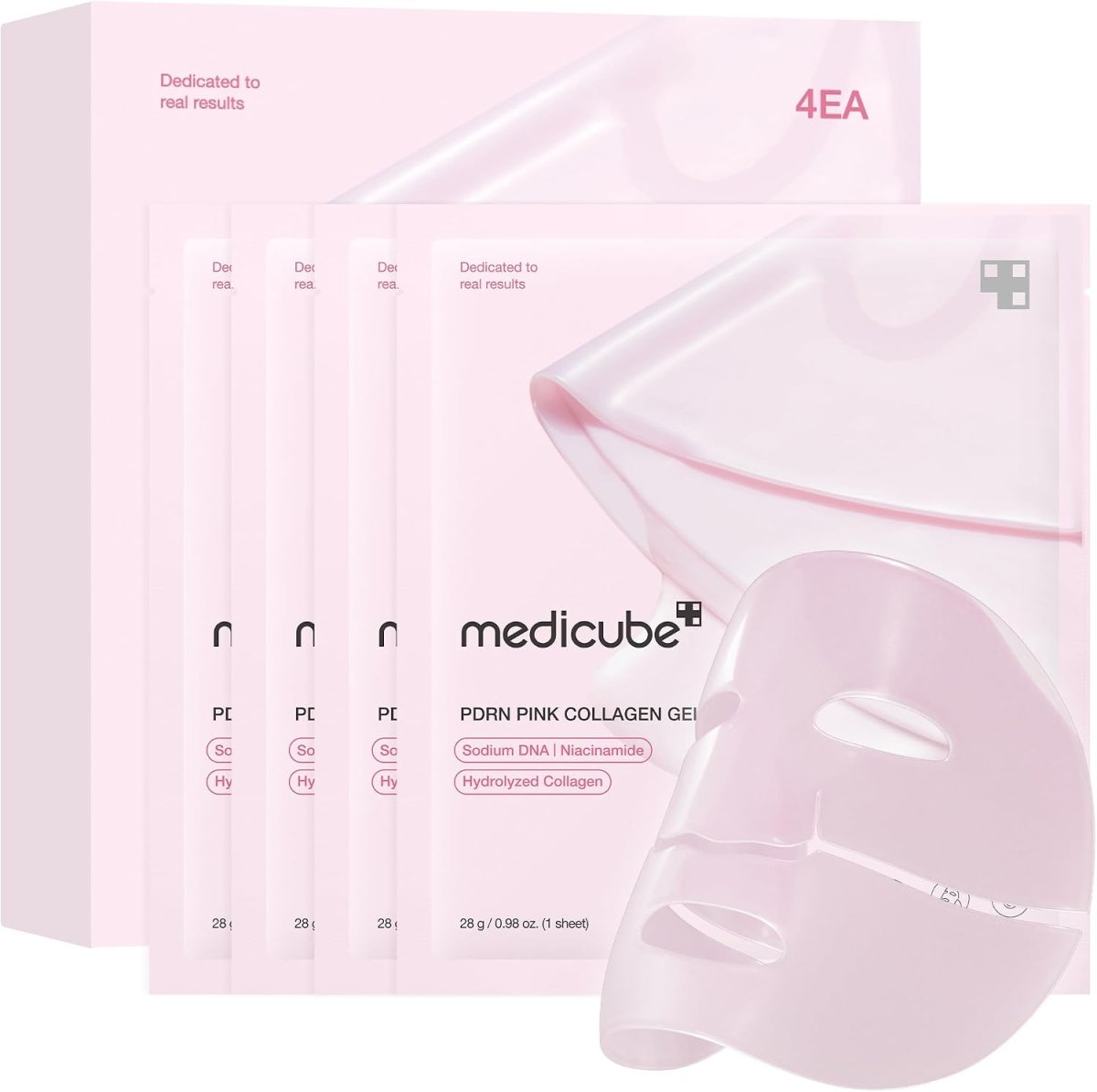 Medicube PDRN Pink Collagen Gel Mask 28g - 4 Masks Lakinza K-beauty