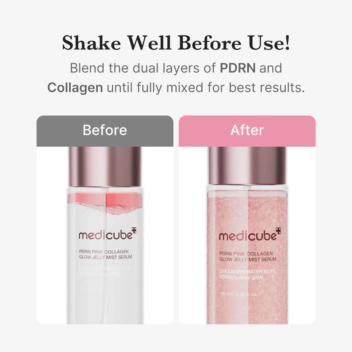 medicube PDRN Pink Collagen Glow Jelly Mist Serum 100ml | Lakinza K - beauty Canada