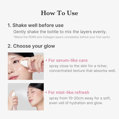 medicube PDRN Pink Collagen Glow Jelly Mist Serum 100ml | Lakinza K - beauty Canada