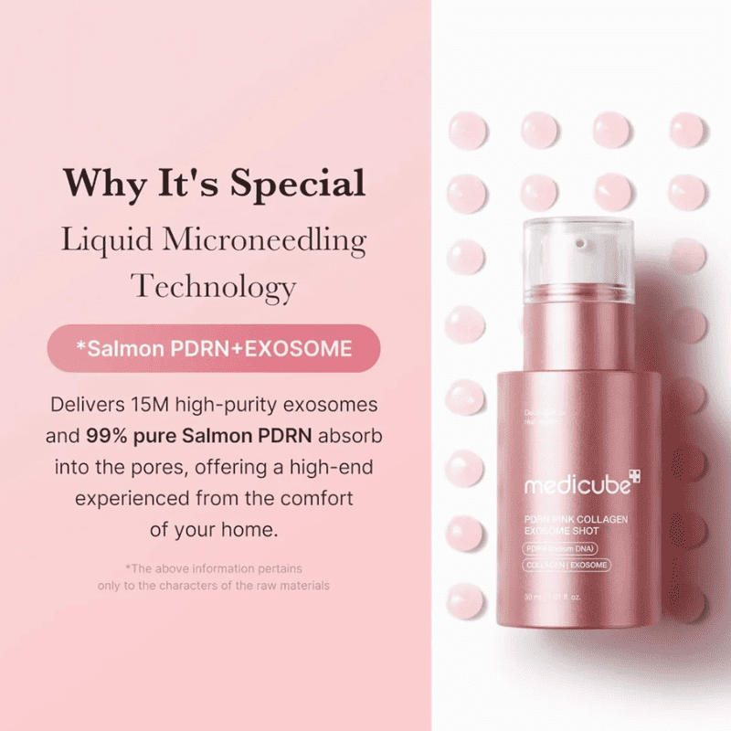 Medicube PDRN Pink Exosome Shot Serum 7500 30ml Lakinza K-beauty