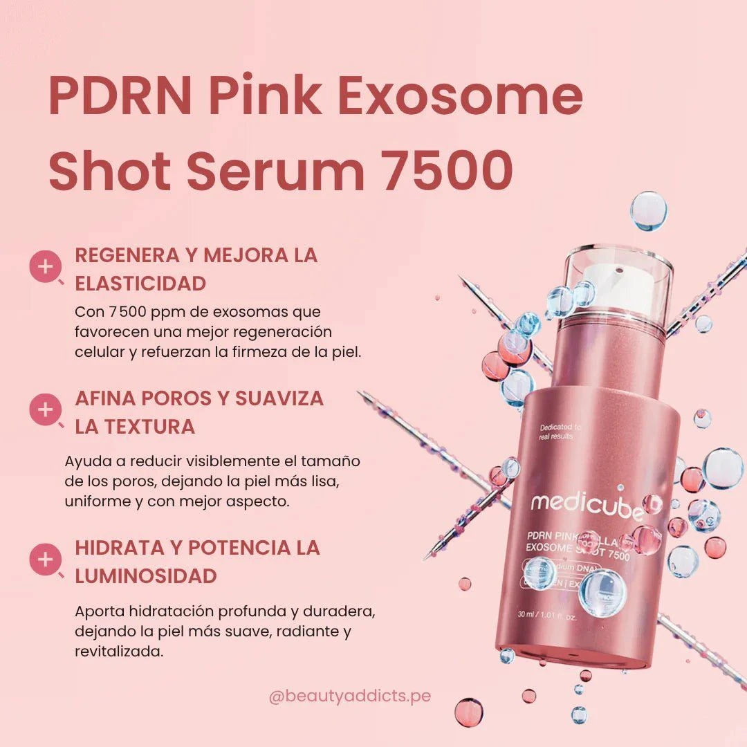 Medicube PDRN Pink Exosome Shot Serum 7500 30ml Lakinza K-beauty