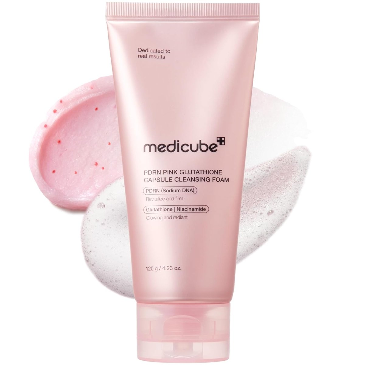 Medicube PDRN Pink Glutathione Capsule Cleansing Foam 120g Lakinza K-beauty
