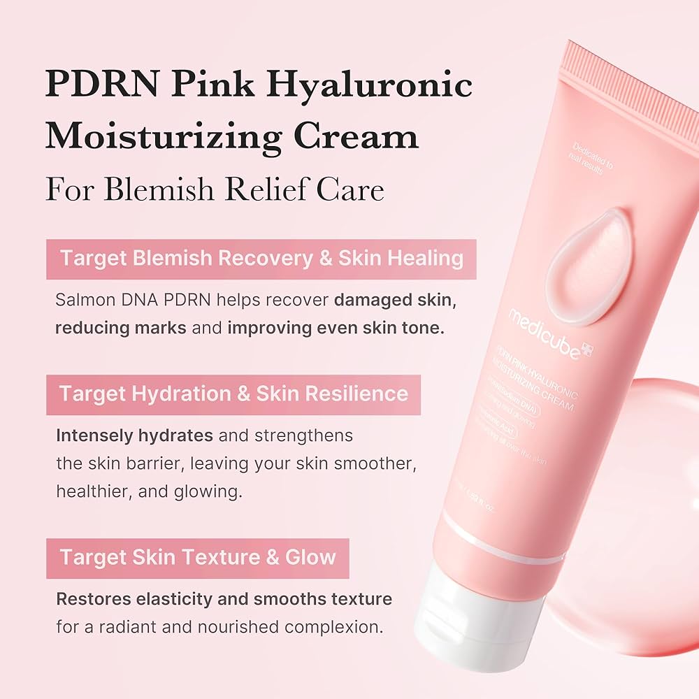 Medicube PDRN Pink Hyaluronic Moisturizing Cream 50ml Lakinza K-beauty