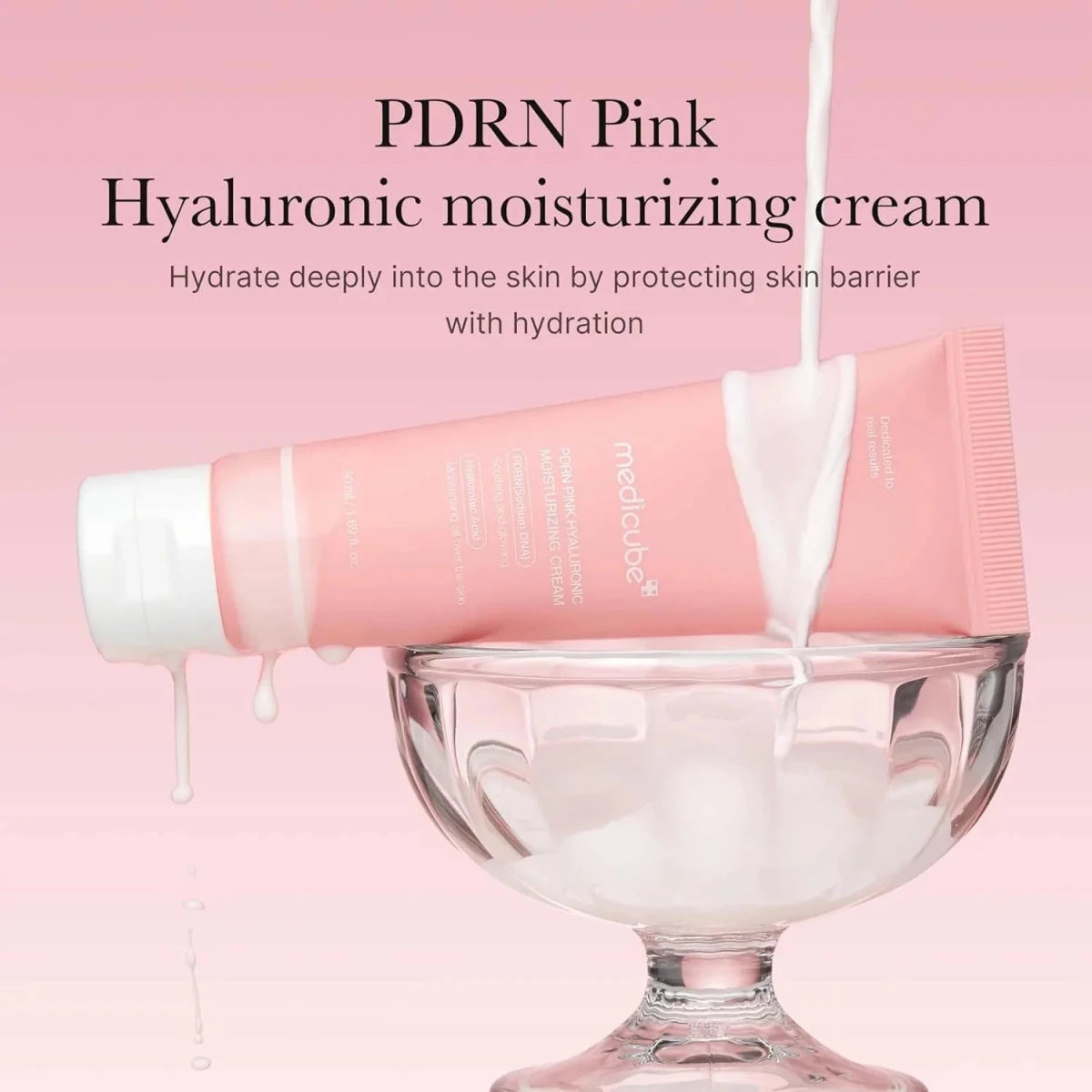 Medicube PDRN Pink Hyaluronic Moisturizing Cream 50ml Lakinza K-beauty