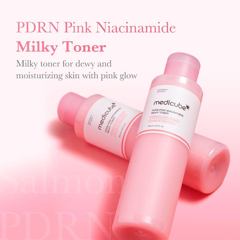 medicube PDRN Pink Niacinamide Milky Toner 150ml | Lakinza K - beauty Canada